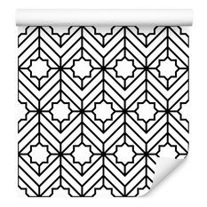 Tapeta geometryczne ornamenty, dekor w stylu nowoczesnym