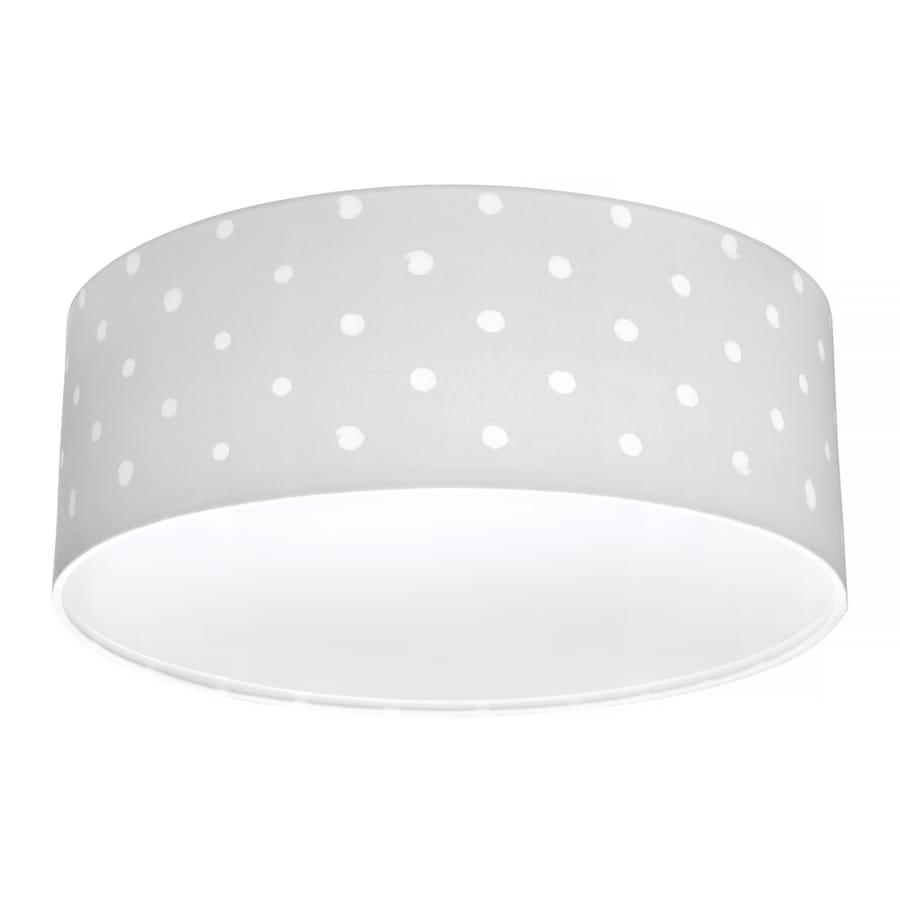 Plafon Lovely Dots 40 cm w kropki szary do pokoju dziecięcego drewno białe nr. 2