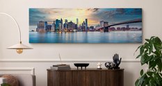 Obraz Panoramiczny Do Biura NOWY YORK Miasto Manhattan 145x45cm - Miniaturka zdjęcia nr 4