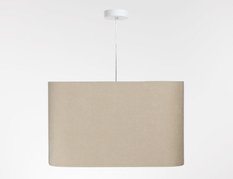 Lampa wisząca Kwadro 40cm beżowa do salonu - Miniaturka zdjęcia nr 4