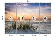 Fototapeta Plaża MORZE Zachód Słońca 3D Pejzaż Krajobraz Natury - Miniaturka zdjęcia nr 2