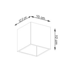 Kinkiet Quad  10x12.5x10cm do salonu sypialni złoty - Miniaturka zdjęcia nr 5