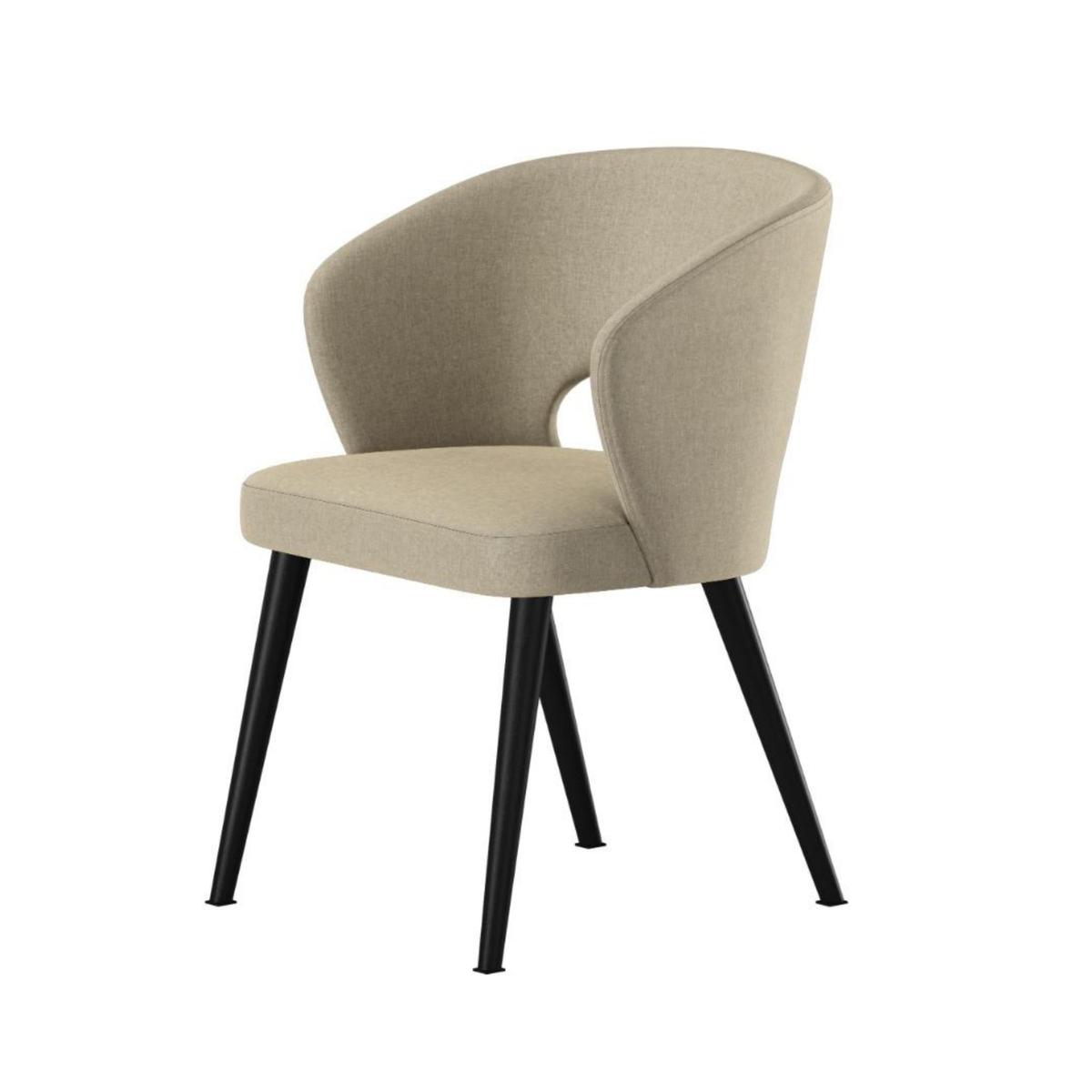 Krzesło DELUXE KR-8 50x60x85 cm welurowe do jadalni beżowy