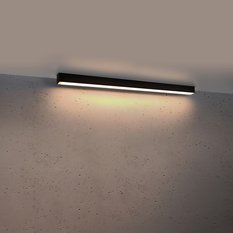 Plafon PINNE 90 czarny 3000K 6x6x90cm nowoczesna lampa LED do salonu - Miniaturka zdjęcia nr 3