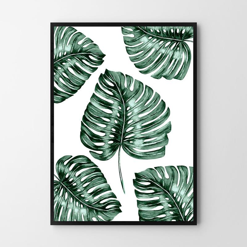 Plakat pattern monstera 30x40 cm dekoracja ścienna bez ram 