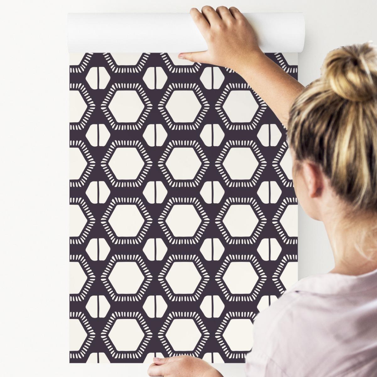 Tapeta GEOMETRYCZNA W Rolce Nowoczesna Abstrakcja 53x1000  nr. 3