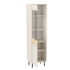 Komoda wysoka witryna LOLA 190x50x40 cm regal z szybą do sypialni salonu dąb artisan kaszmir - Miniaturka zdjęcia nr 2