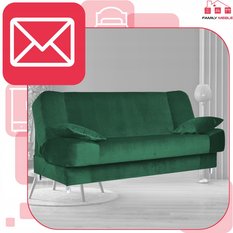 Wersalka SARA 200x95 cm butelkowa zieleń rozkładana kanapa z pojemnikiem sofa do salonu New Velo - Miniaturka zdjęcia nr 3