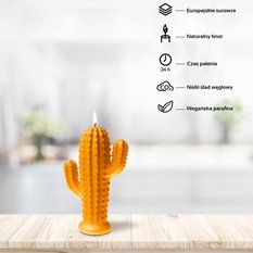 Świeca Cactus Orange Small - Miniaturka zdjęcia nr 2