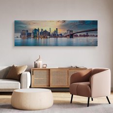 Obraz Panoramiczny Do Biura NOWY YORK Miasto Manhattan 145x45cm - Miniaturka zdjęcia nr 7