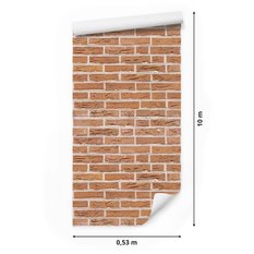Tapeta Do Salonu CEGŁA Kamień Efekt 3D Mur Ozdoba 53x1000  - Miniaturka zdjęcia nr 2
