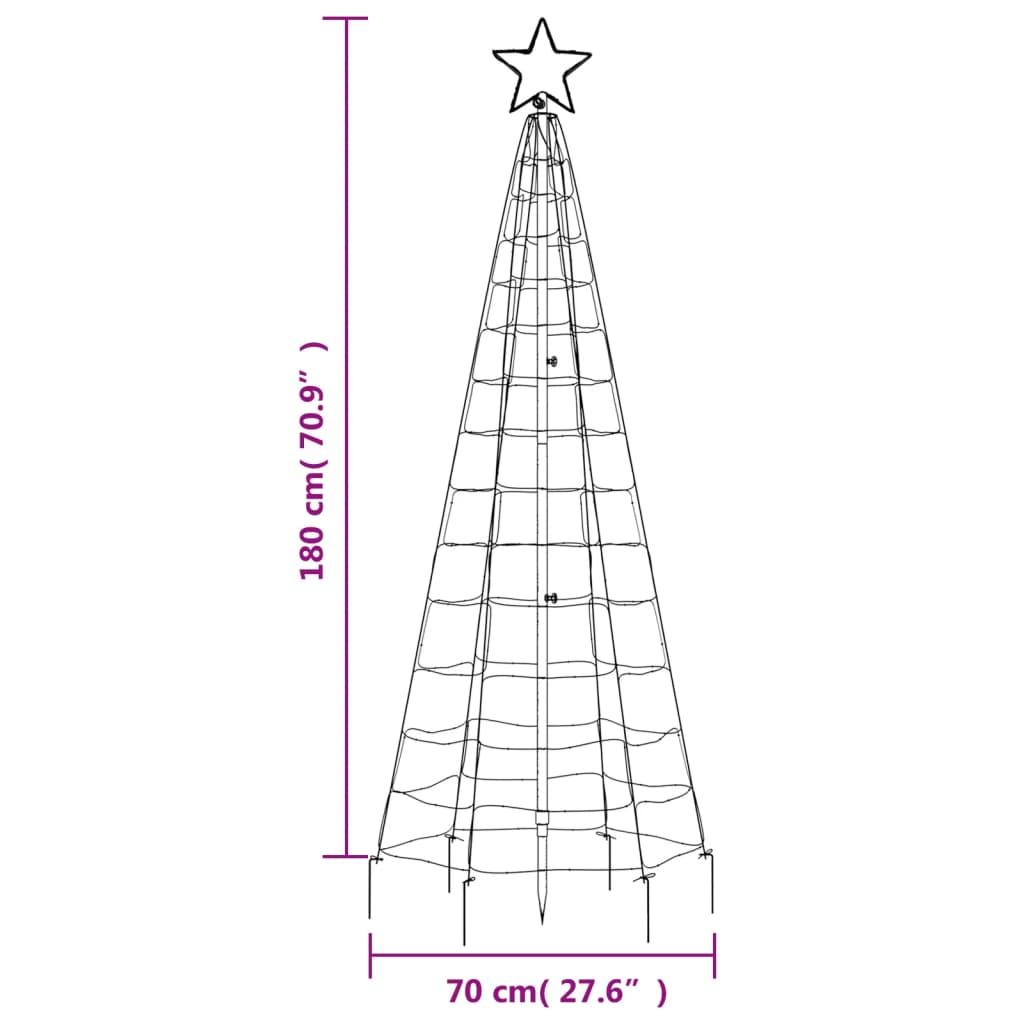 Choinka z lampek, z kołkami, 220 kolorowych LED, 180 cm nr. 11