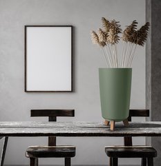 2x Doniczka okrągła na nóżkach GRACIA DGTL200 + DGTL240 - Miniaturka zdjęcia nr 3