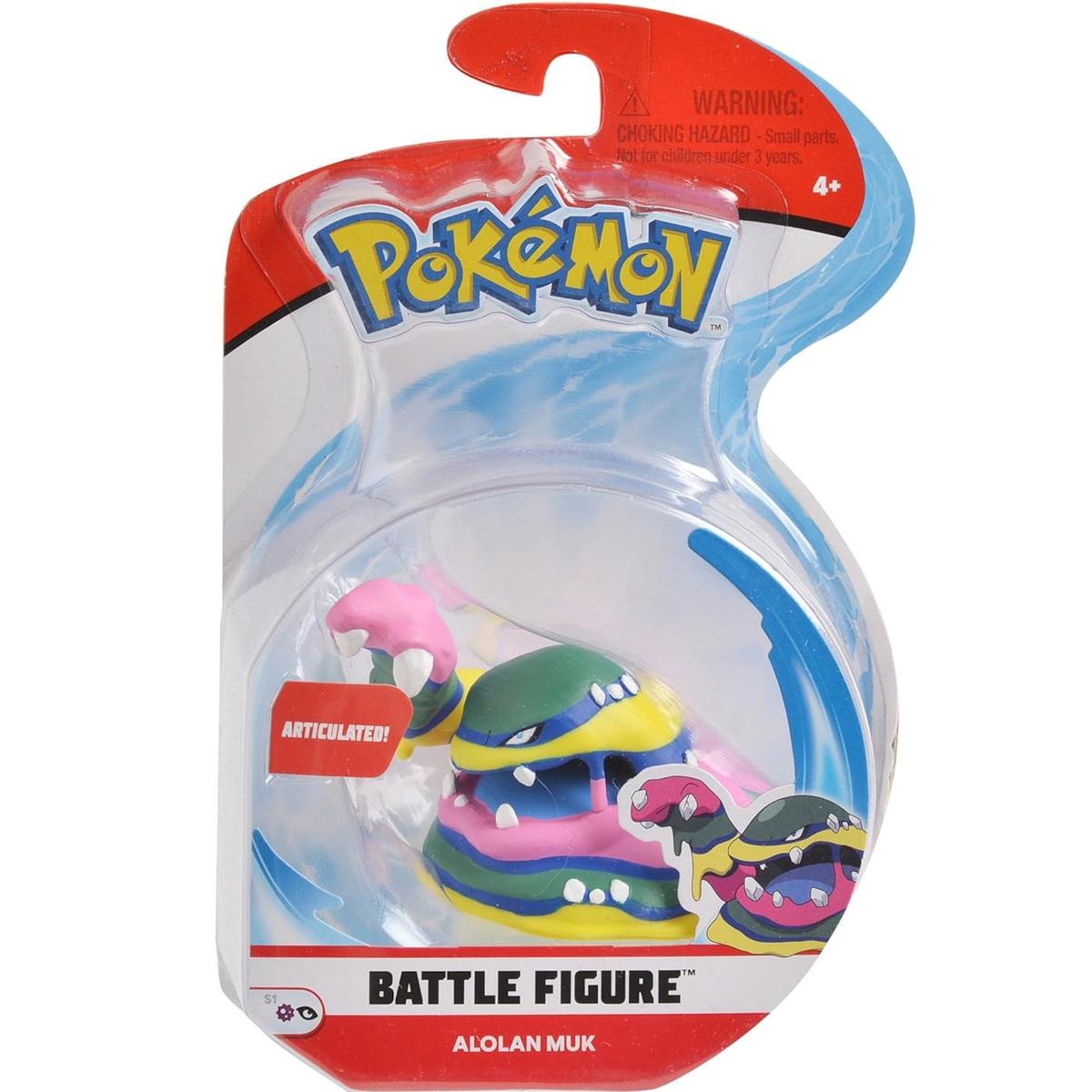 POKEMON BATTLE FIGURE JAZWARES 1-PAK ORYGINALNA FIGURKA ALOLAN MUK