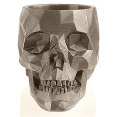 Donica Skull Low-Poly Brass Poli 24 cm