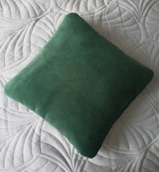 Poduszka dekoracyjna ozdobna welur velvet jasiek GRANAT dom ogród 35cmx35cm - Miniaturka zdjęcia nr 8