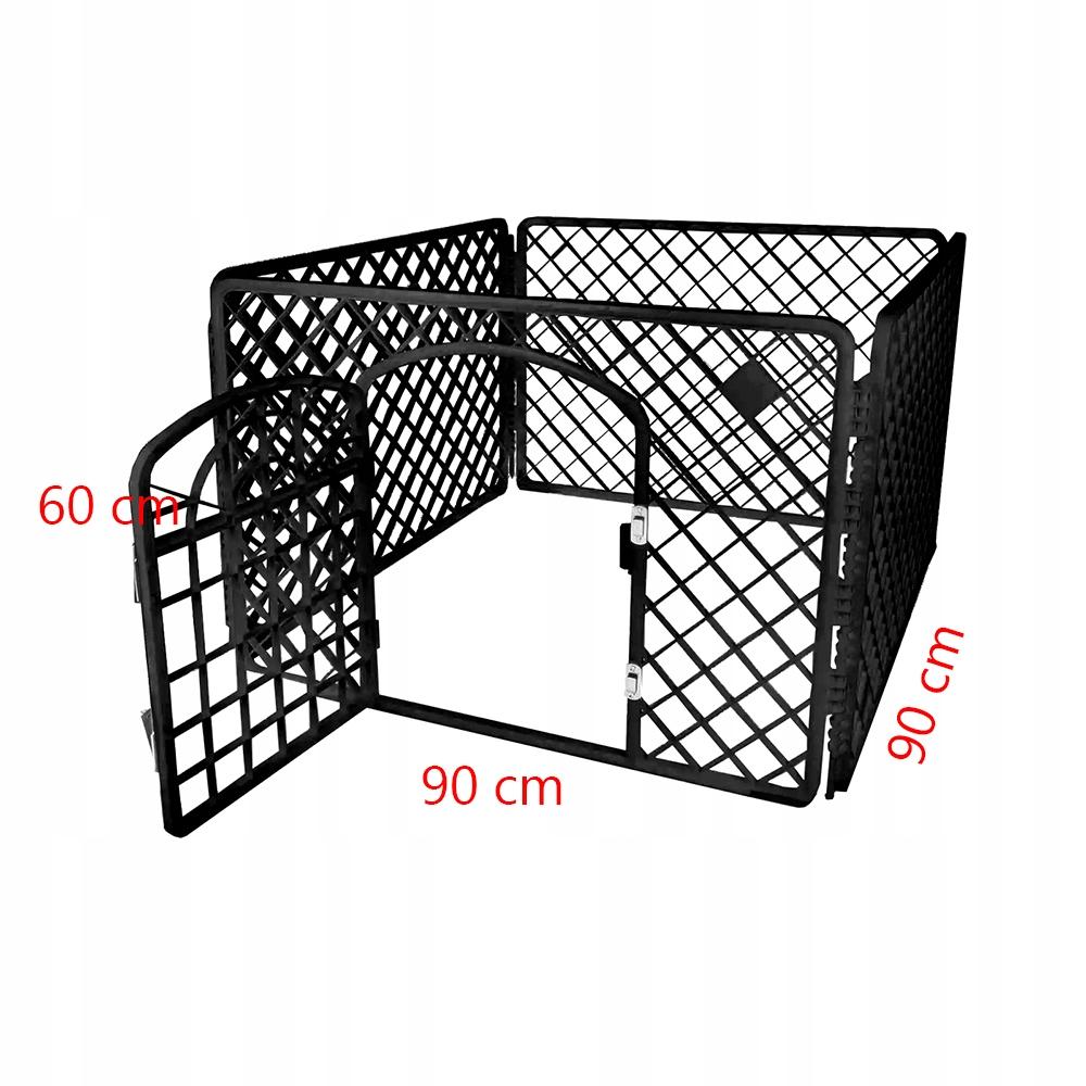 Kojec 90 cm zagroda dla zwierząt dla psa kota czarny  nr. 3