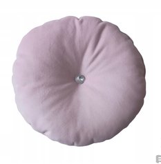 Poduszka dekoracyjna ozdobna okrągła welur velvet ŻÓŁTA salon 35cm prezent - Miniaturka zdjęcia nr 5