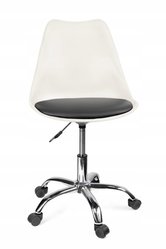 Krzesło biurowe IGOR biało/czarne
