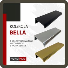 Szafka BELLA 80 cm do łazienki z umywalką z szufladami kaszmir - Miniaturka zdjęcia nr 11