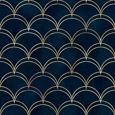 Tapeta Dekoracyjna Granatowy GEOMETRYCZNY Wzór  - Miniaturka zdjęcia nr 3