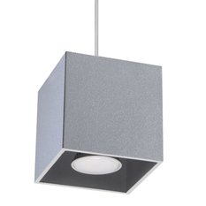 Lampa wisząca QUAD 1 szary 110x10x10cm nowoczesna GU10 do salonu - Miniaturka zdjęcia nr 1