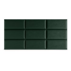 Panele tapicerowane 50x30 cm na ścianę prostokąt butelkowa zieleń - Miniaturka zdjęcia nr 4