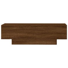 Stolik kawowy 100x49,5x31 cm brązowy dąb elegancki do salonu - Miniaturka zdjęcia nr 1