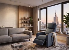 Fotel rozkładany VELLO jasnoszary 64x89-156 cm x98 cm – nowoczesny fotel z funkcją spania, komfortowy fotel do salonu i pokoju - Miniaturka zdjęcia nr 4