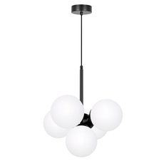 Lampa wisząca K-5362 INEZ 38x68x38 cm do salonu lub pokoju czarny/biały - Miniaturka zdjęcia nr 1