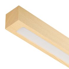 Lampa wisząca 115 x 7 x 150 cm LED z drewna jesionowego wymienny LED 4000K do salonu - Miniaturka zdjęcia nr 8