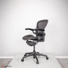 Fotel biurowy Herman Miller Aeron Classic 66 cm do biura pokoju sypialni czarny  - Miniaturka zdjęcia nr 3