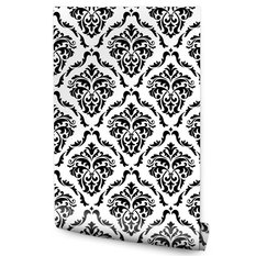 Tapeta Klasyczne Czarno-Białe ORNAMENTY Glamour 53x1000 - Miniaturka zdjęcia nr 1