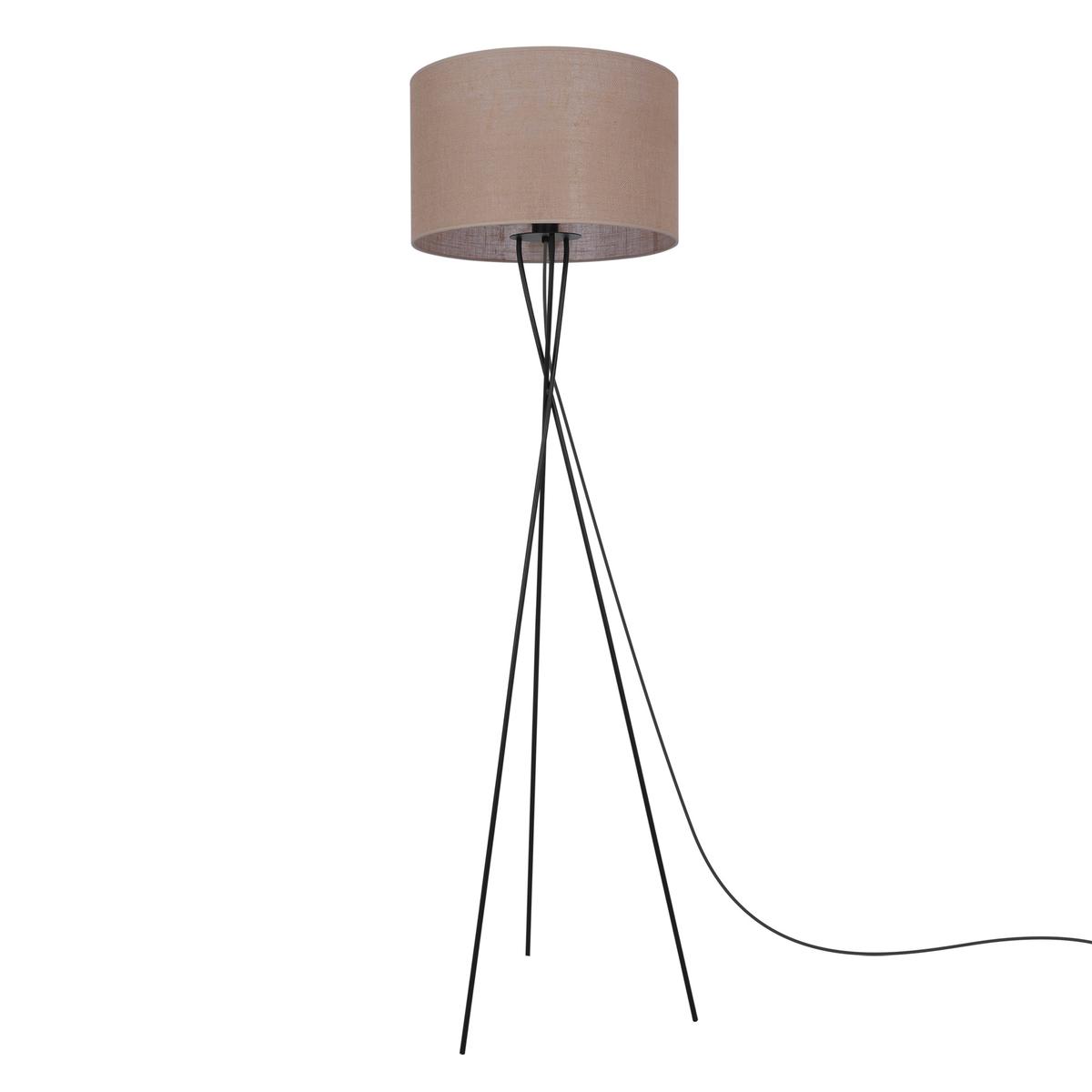 Lampa podłogowa K-4379 SEVANA 50x175x50 cm do salonu lub pokoju czarny/beżowy