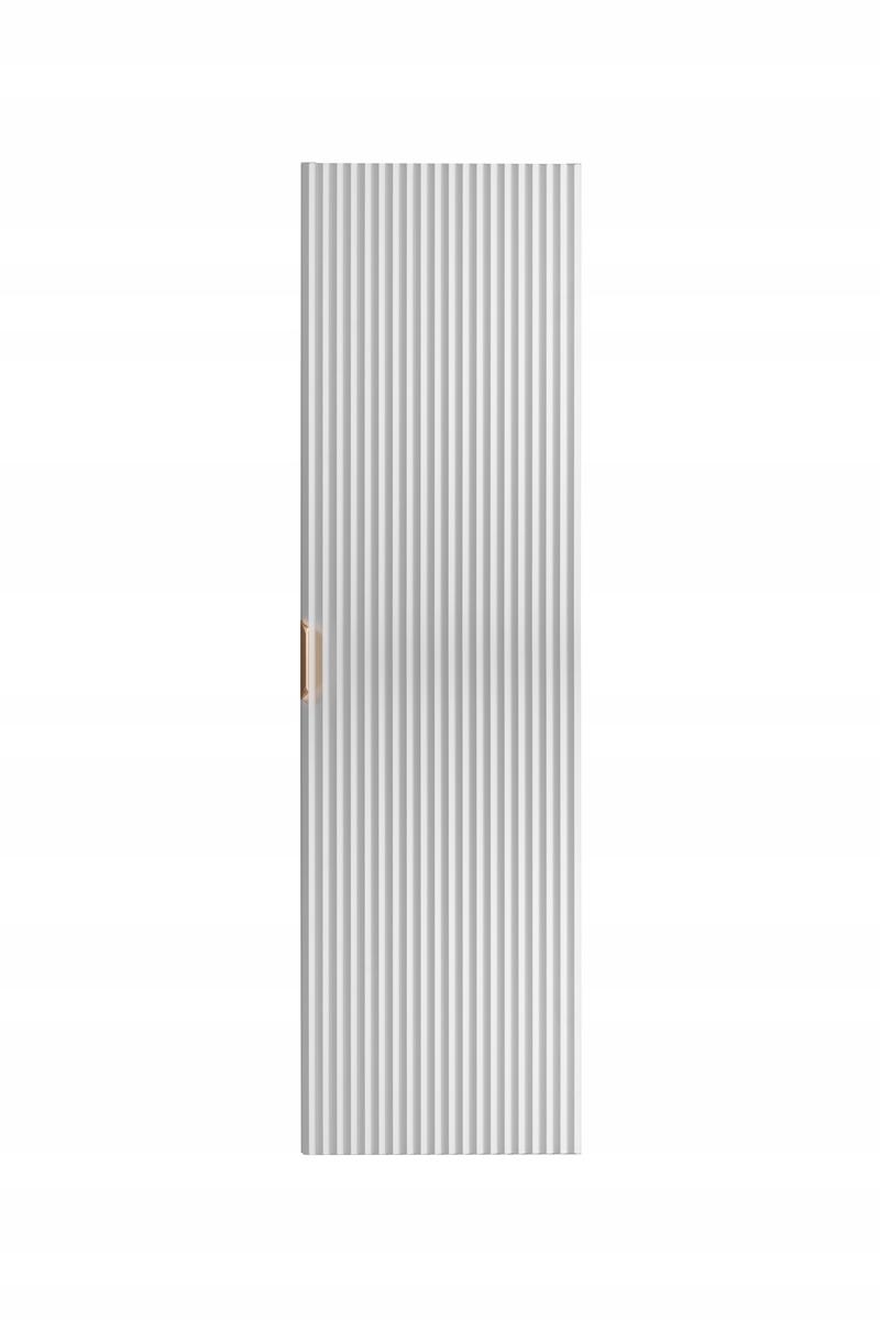 Słupek łazienkowy WILLY 120x33x33 cm regał wiszący ryflowane fronty biały złote uchwyty nr. 2