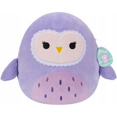 MIĘKKA MASKOTKA PLUSZOWA PLUSZAK FIOLETOWA SOWA SCARLITO 20cm dla dziecka SQUISHMALLOWS  - Miniaturka zdjęcia nr 1