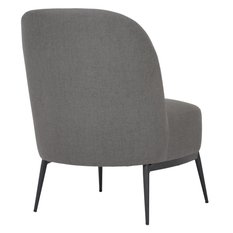 Fotel VAYA tapicerowany 57x71x81 cm nowoczesny nogi czarne szary - Miniaturka zdjęcia nr 5