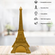 Świeca Eiffel Tower Gold - Miniaturka zdjęcia nr 2