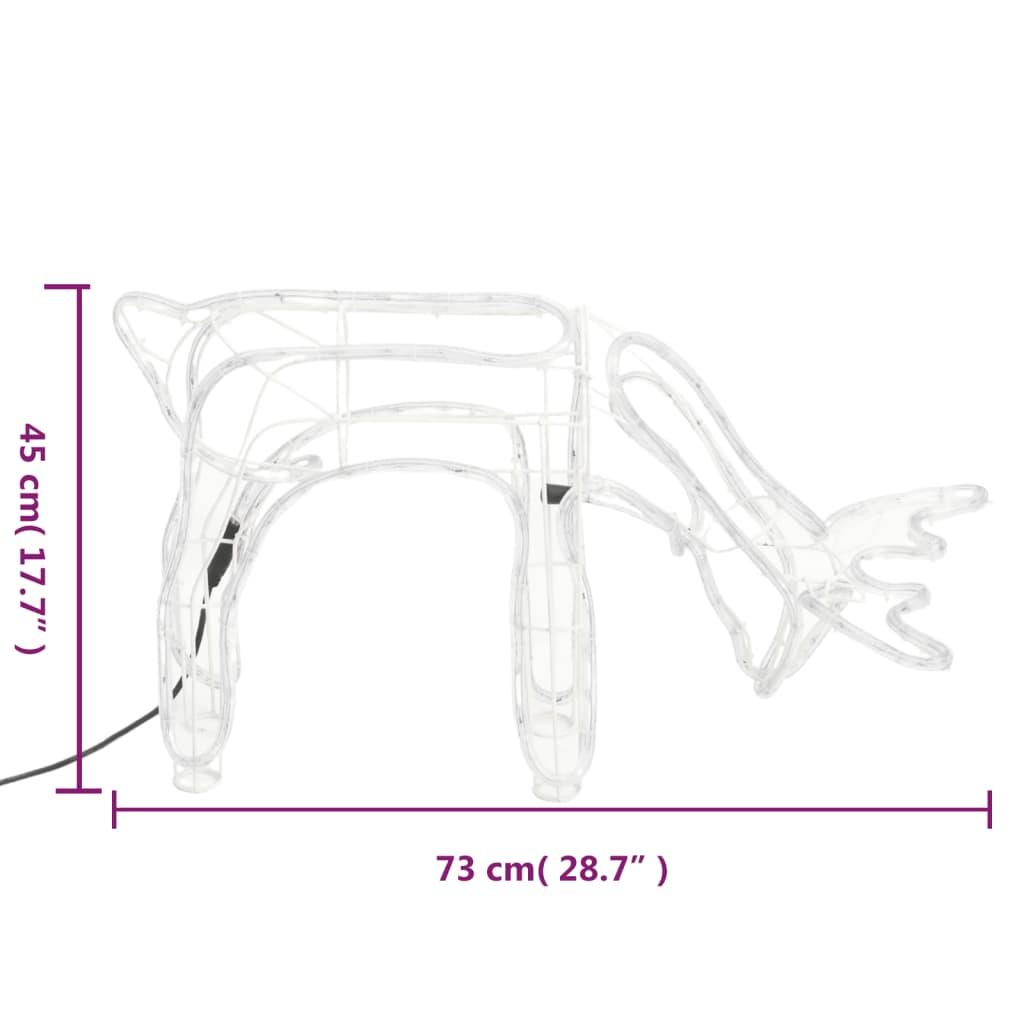 Renifery ozdobne LED 73 cm z ciepłym białym nr. 7