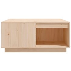 Stolik kawowy 80x81x36,5 cm z przestronnymi półkami lite drewno sosnowe do salonu - Miniaturka zdjęcia nr 5