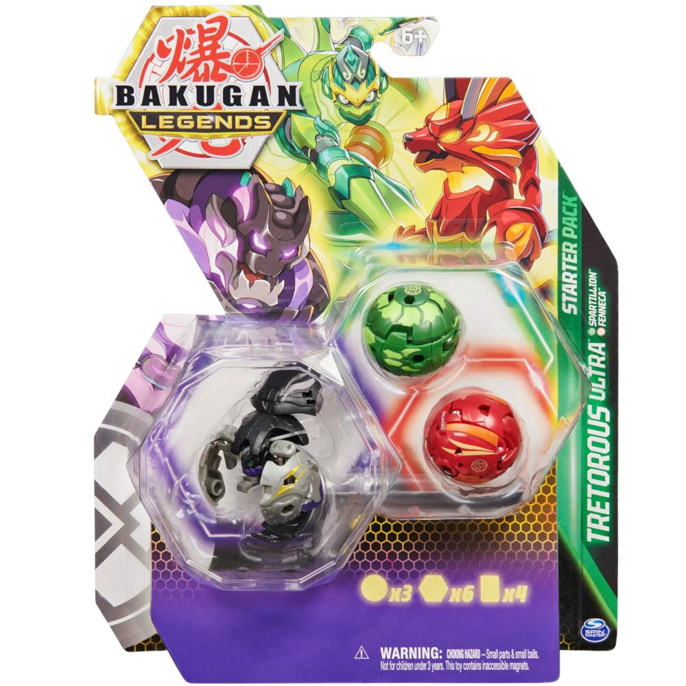 Bakugan legends tretorous + spartillion + fenneca dla dziecka 