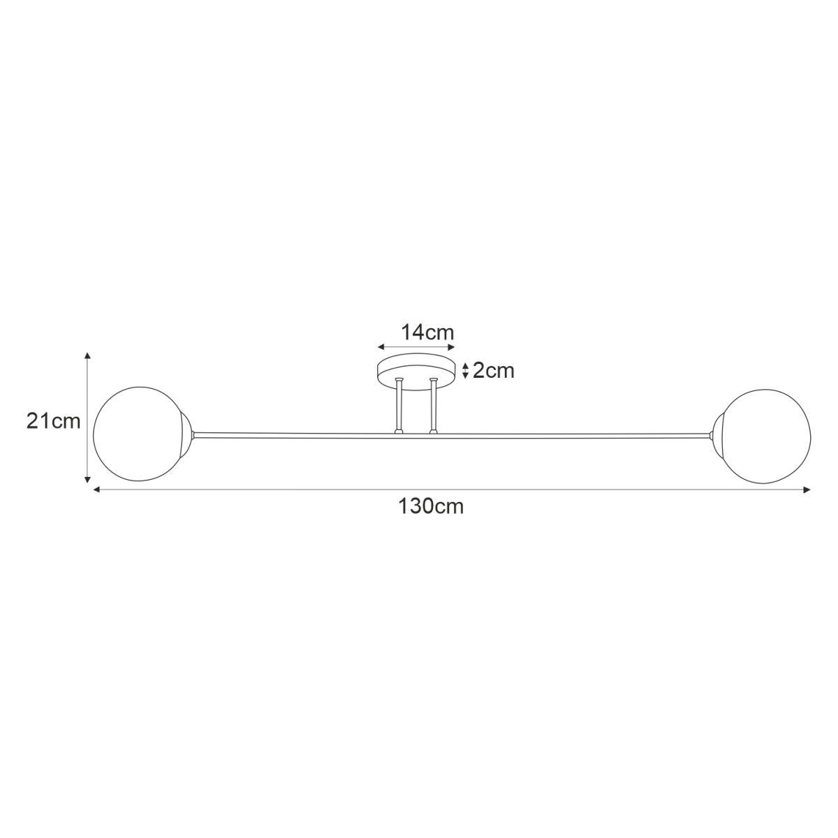 Lampa sufitowa K-4923 SAVOY 130x21x16 cm do salonu lub pokoju czarny/biały matowy nr. 5