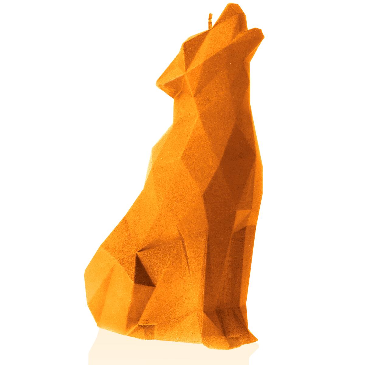 Świeca Wolf Low-Poly Orange