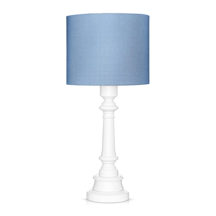 Lampa stołowa CLASSIC 25x25x55 cm morska ze ściemniaczem drewno białe nr. 1