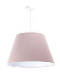 Lampa wisząca stożek pudrowy róż JASMIN BEBE do salonu sypialni pokoju dziecka - Miniaturka zdjęcia nr 1