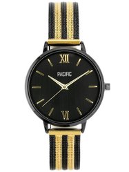 ZEGAREK DAMSKI PACIFIC X6172 - black/gold (zy657c) - Miniaturka zdjęcia nr 1