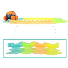 Tor samochodowy wyścigowy świecący + samochód 54 elementy 132cm - Miniaturka zdjęcia nr 5