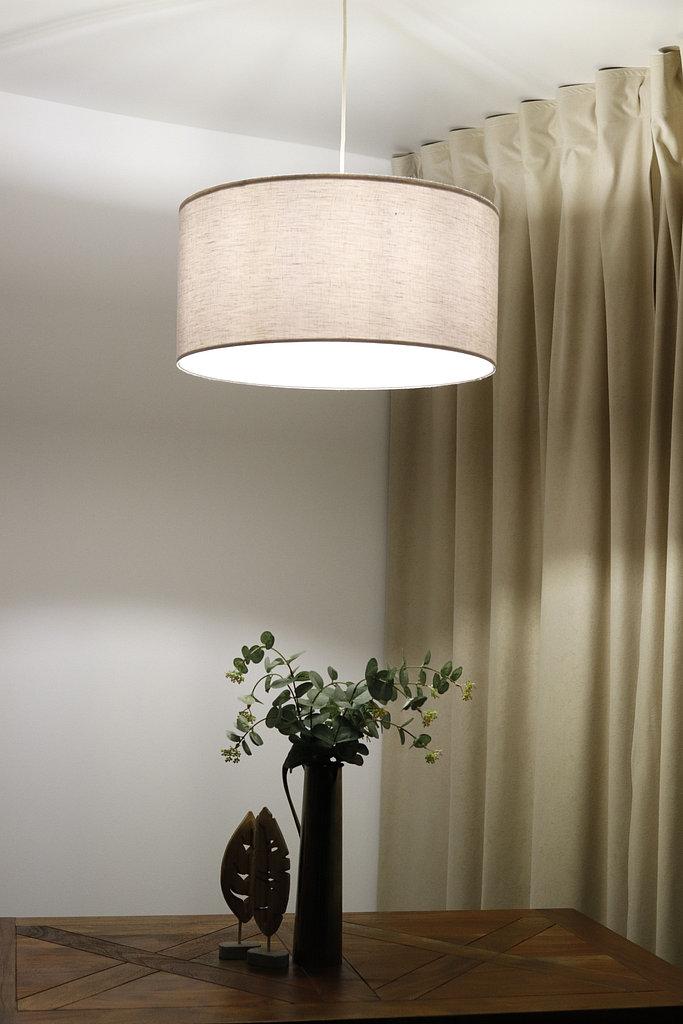 Lampa wisząca 40cm LEN LIGHT beżowa do salonu nr. 7