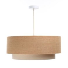 Lampa wisząca DUO BOHO beżowa abażur jutowy do salonu sypialni biura  - Miniaturka zdjęcia nr 3