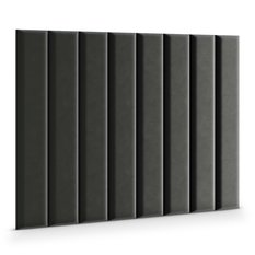 Panele tapicerowane 100x20 na ścianę magic velvet grafitowy - Miniaturka zdjęcia nr 3